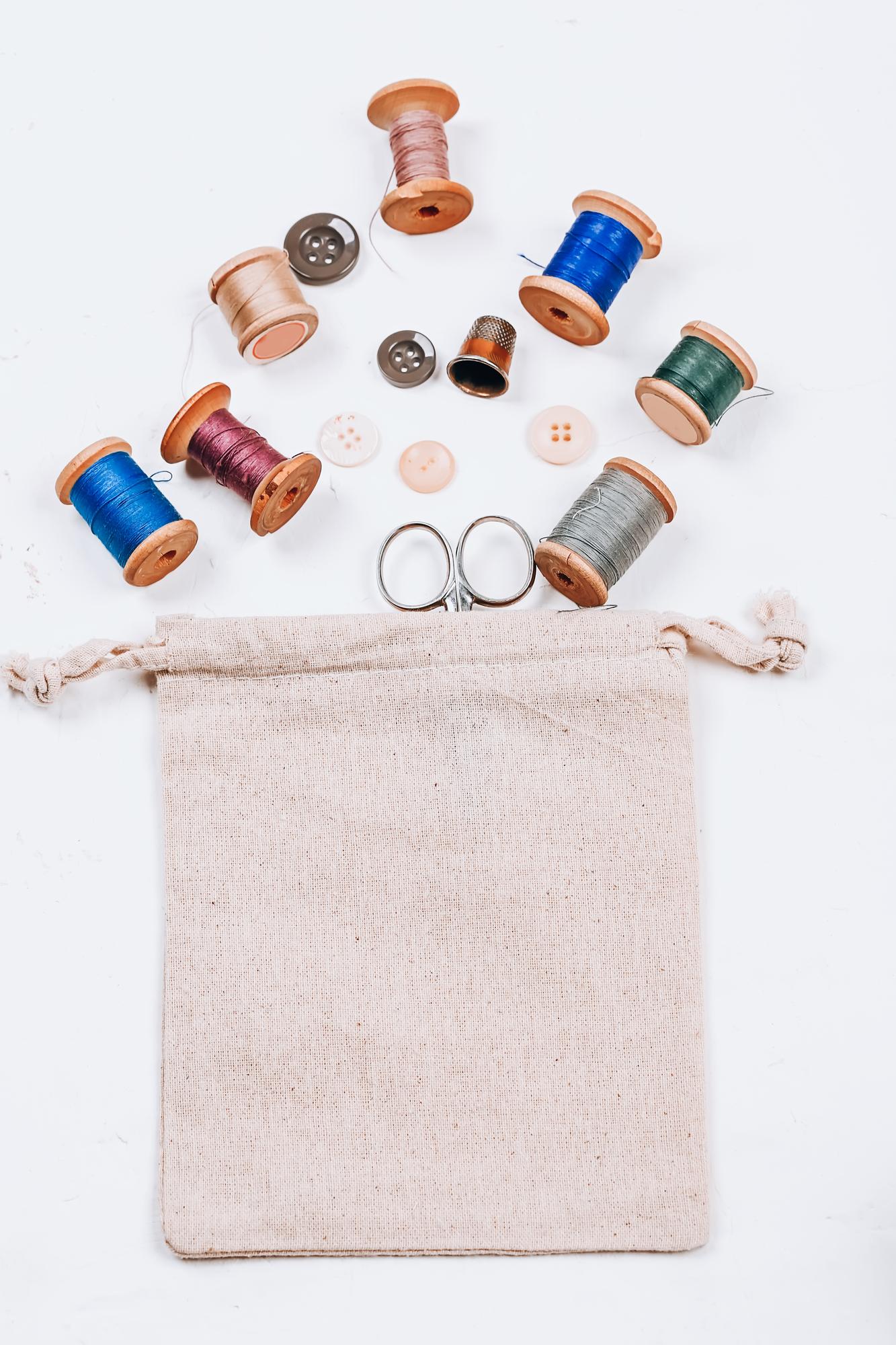 flatlay of embroidered patches and tags